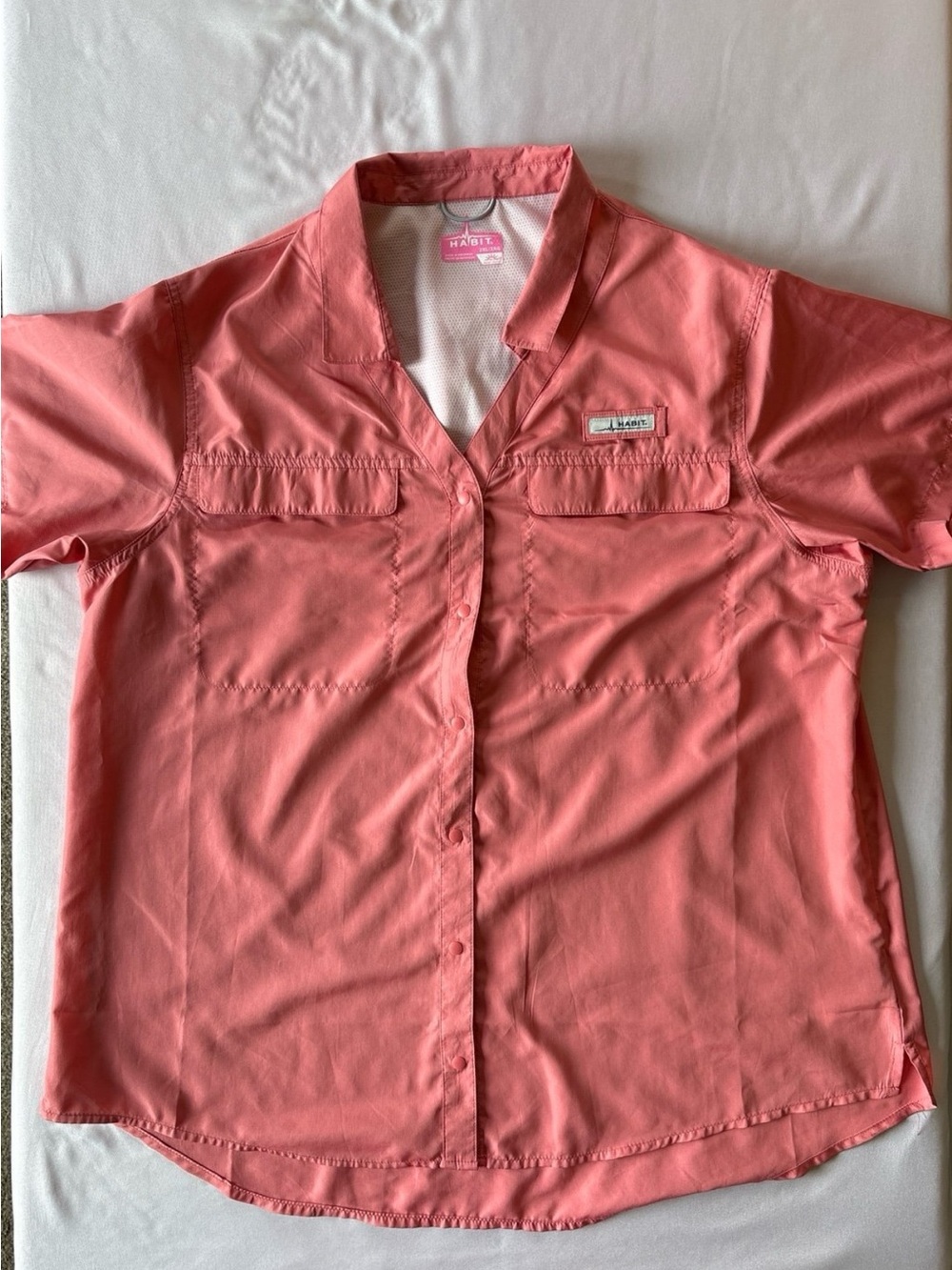 Habit Coral Button-Down Short Sleeve Shirt